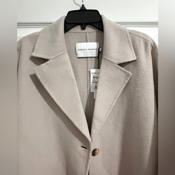 Rebecca Minkoff Relaxed Cream Trench Coat. NWT - Picture 5 of 6